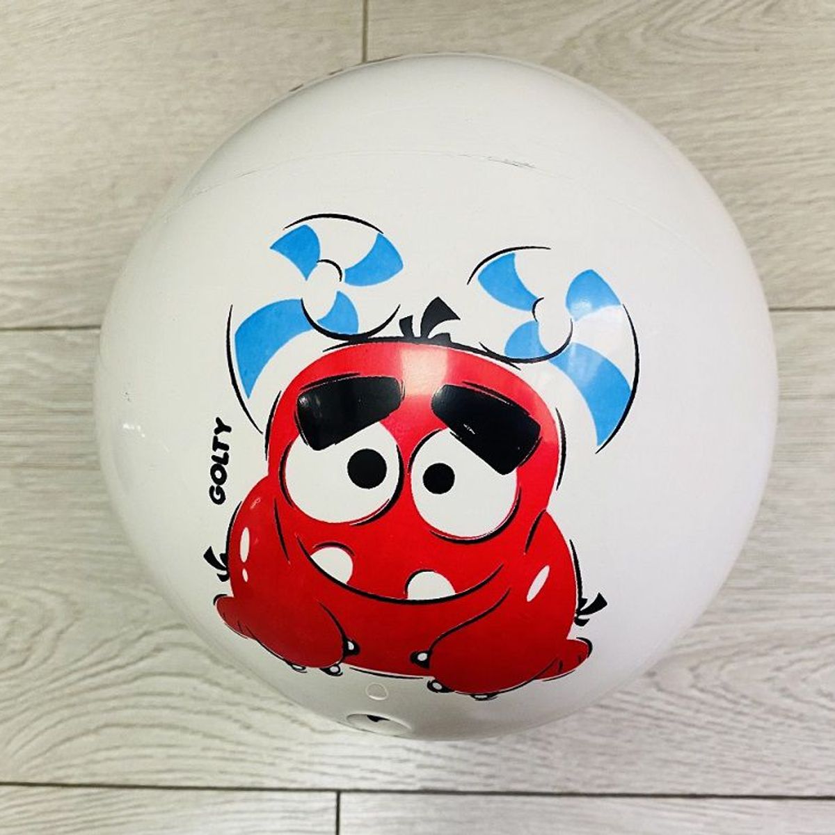 GOLTY - Pelota De Caucho Golty Niko Monsters En Pvc Juguete Niños Blanco