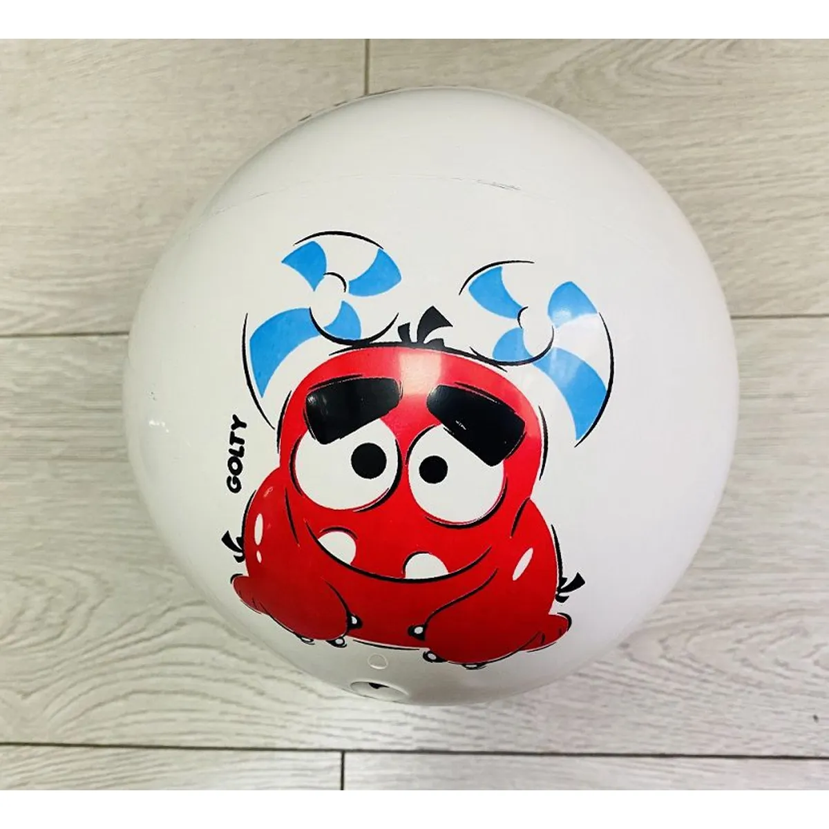 GOLTY - Pelota De Caucho Golty Niko Monsters En Pvc Juguete Niños Blanco