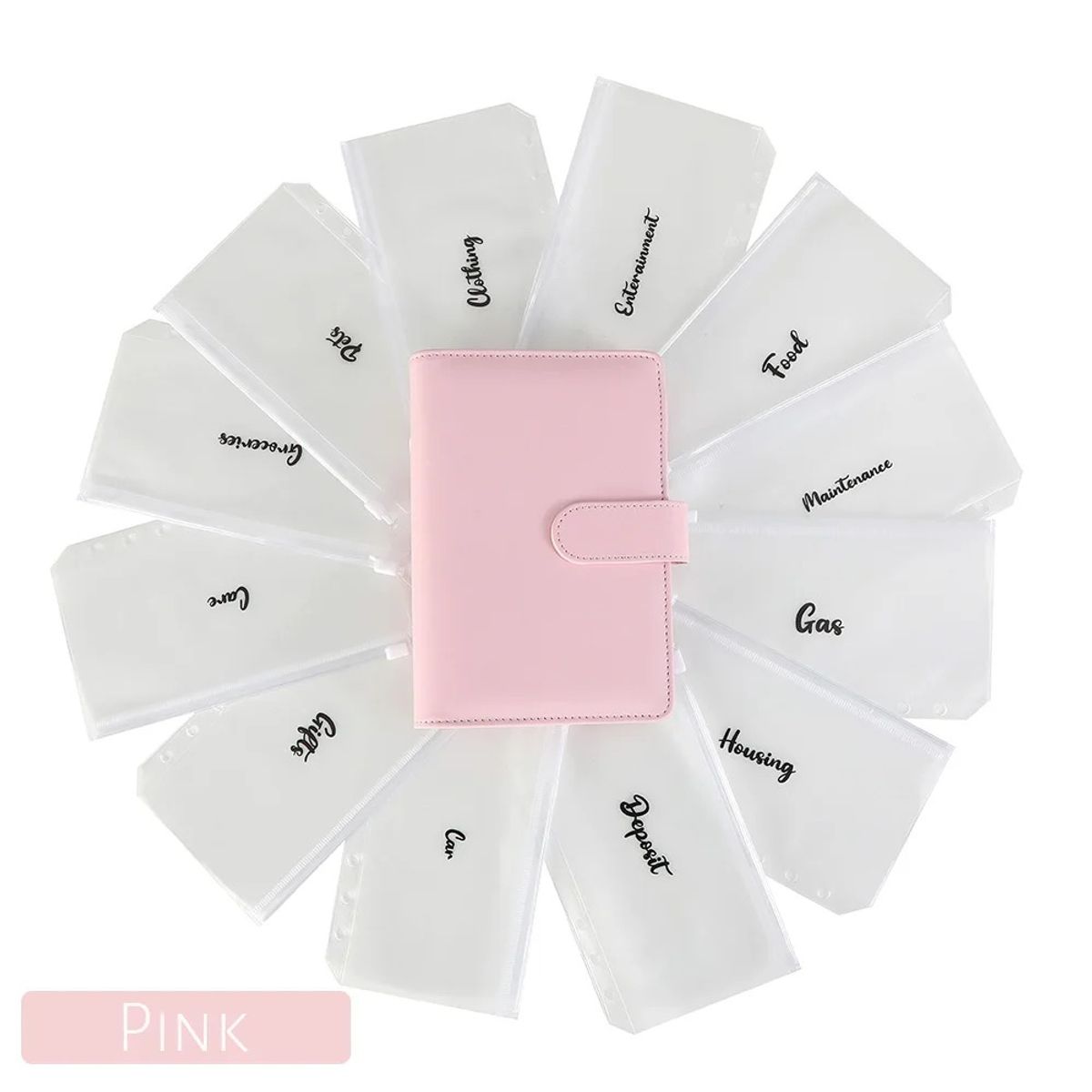 GENERICO - Agenda Carpeta Organizador De Sobres Para Dinero Presupuesto