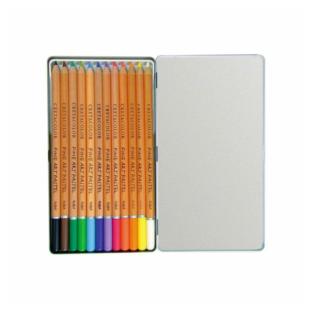 CRETACOLOR - Colores Pastel Cretacolor, Estuche Metálico X 12 Unds