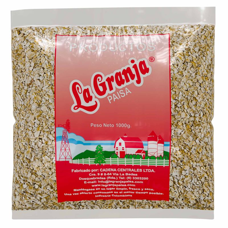 LA GRANJA PAISA - Avena Hojuela Partida Precocida 1kg