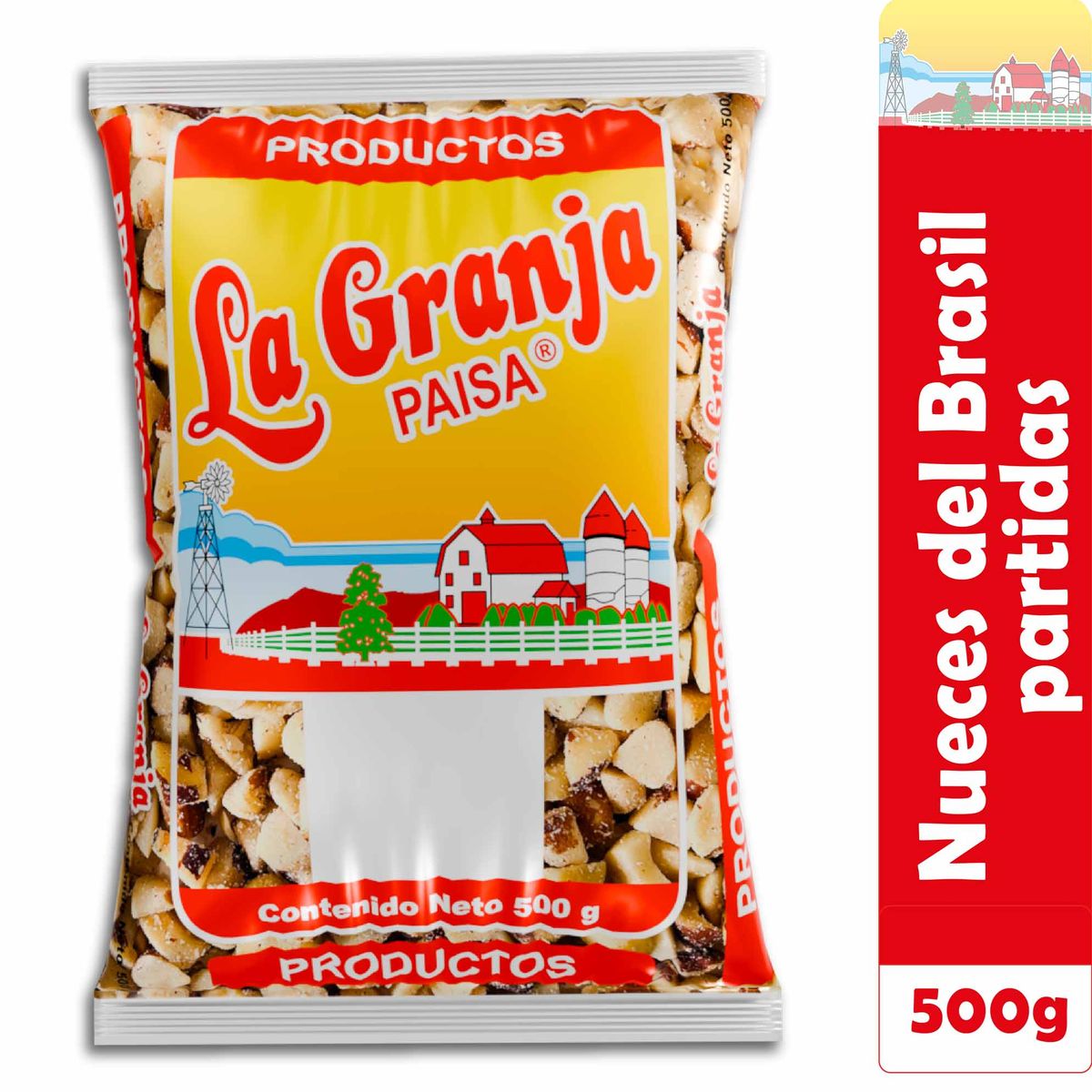 LA GRANJA PAISA - Nuez del Brasil Partidas 500g