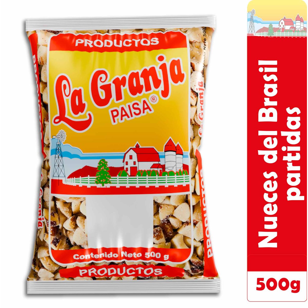 LA GRANJA PAISA - Nuez del Brasil Partidas 500g