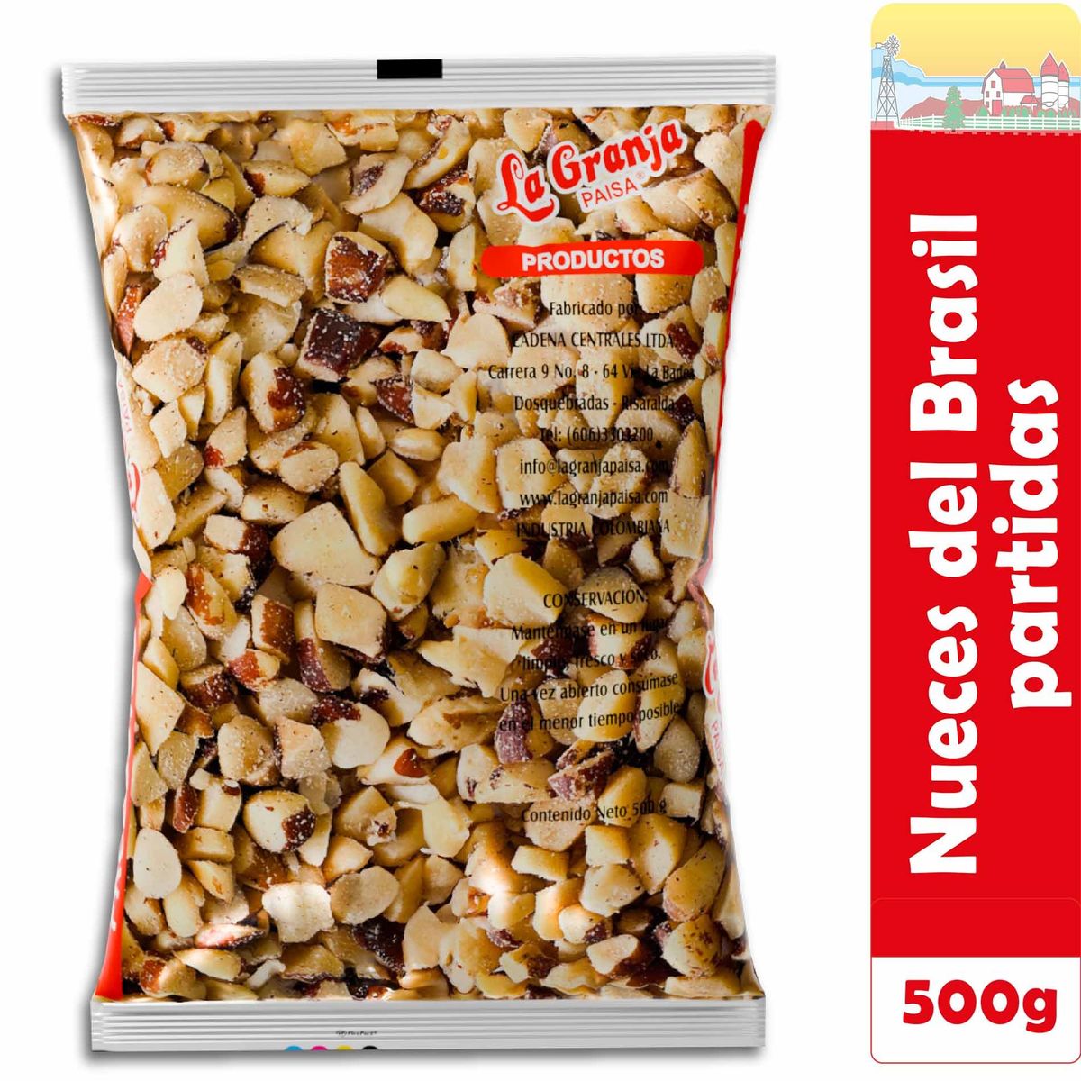 LA GRANJA PAISA - Nuez del Brasil Partidas 500g