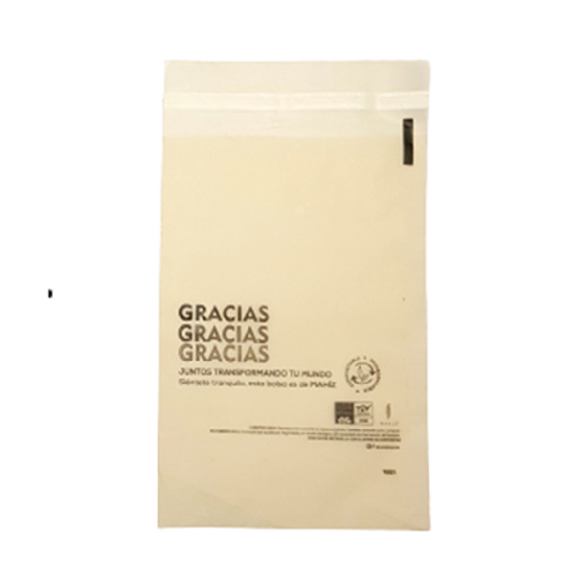 GENERICO - Bolsa de Maíz Para Envíos - Pequeña Beige (17x26cm) x 50 Unidades