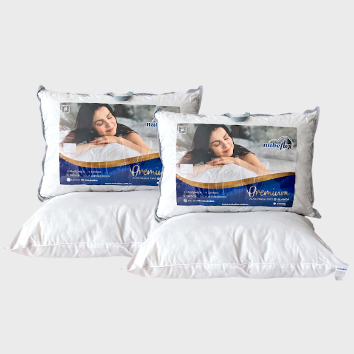NUBEFLEX - SET X4 Almohadas Premium Nubeflex Paga 3 lleva 4