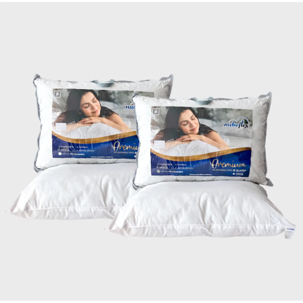 NUBEFLEX - SET X4 Almohadas Premium Nubeflex Paga 3 lleva 4