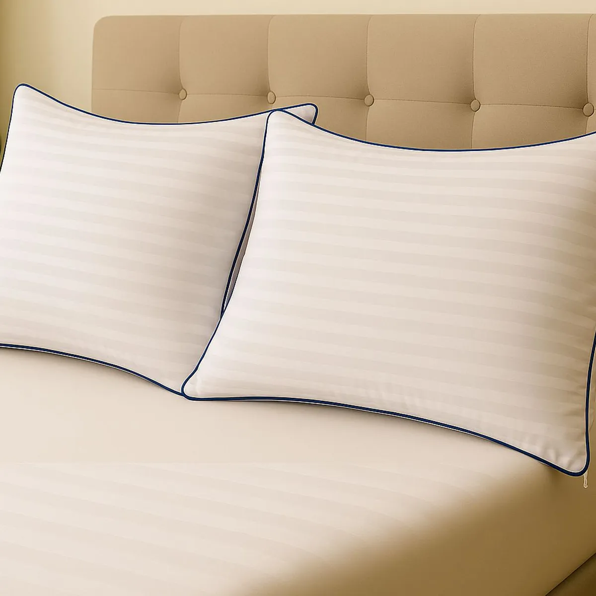 NUBEFLEX - Set X2 Almohadas Premium Hoteleras 100% Algodón Nubeflex