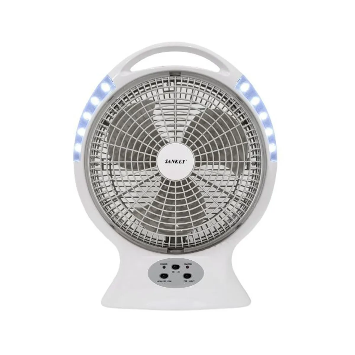 SANKEY - Ventilador Abanico Recargable Sankey con Radio y Luz de 12 Pulg Sankey
