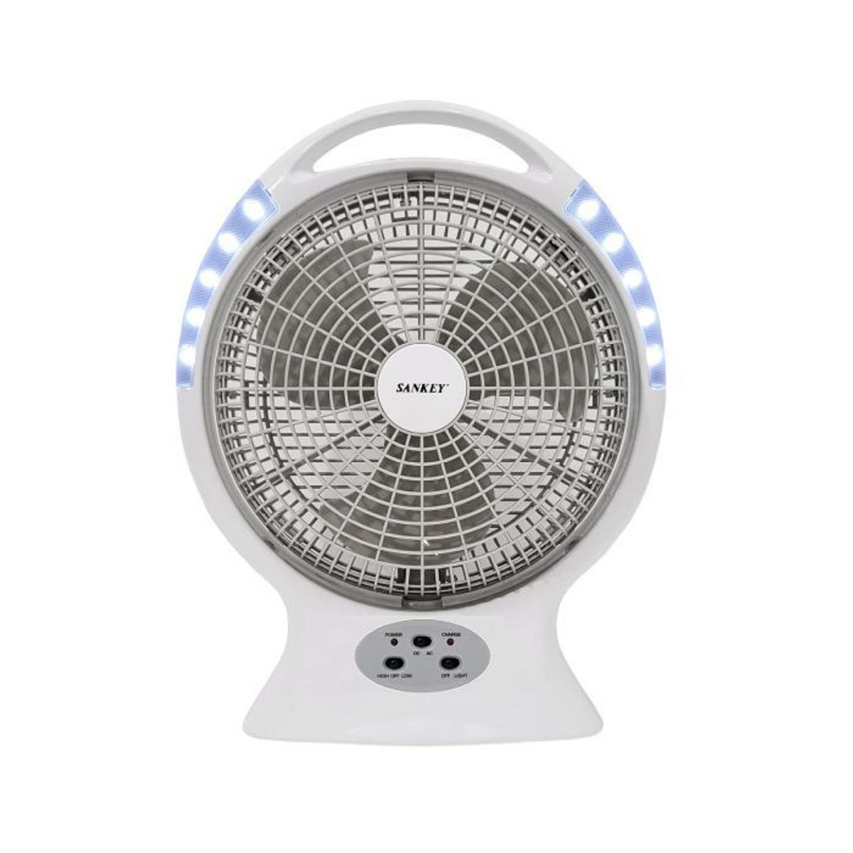 SANKEY - Ventilador Abanico Recargable Sankey con Radio y Luz de 12 Pulg Sankey