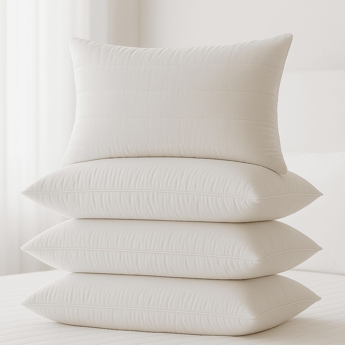 NUBEFLEX - ¡COMBO X4 Almohadas Acolchadas 50x70 cm Nubeflex Paga 3 lleva 4