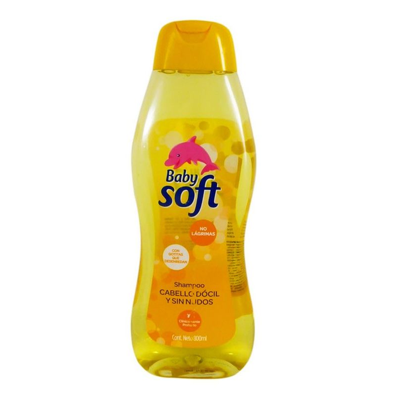 BABY SOFT - Shampoo baby soft babysoft cabello docil amarillo x 800 ml