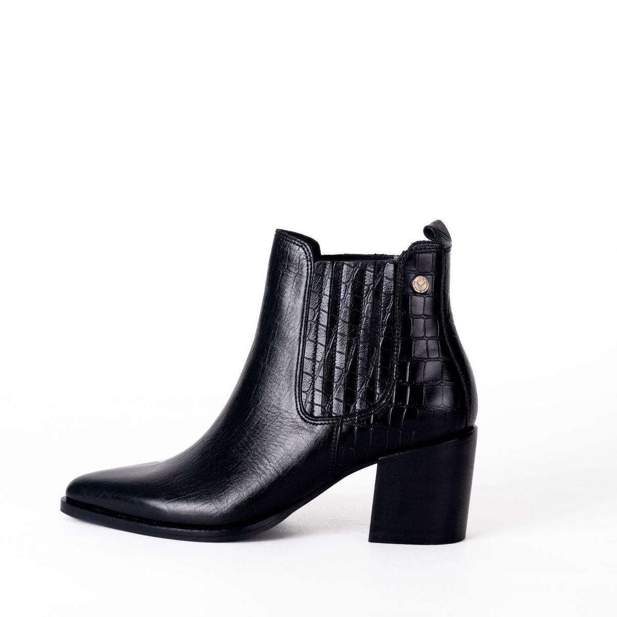 STIVALI - BOTIN LISBOA CROCO NEGRO