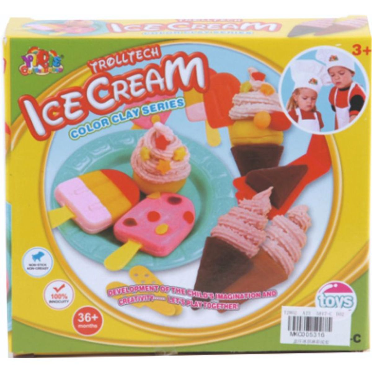 JUGUETELANDIA - Plastilina Fabrica Helados Caja