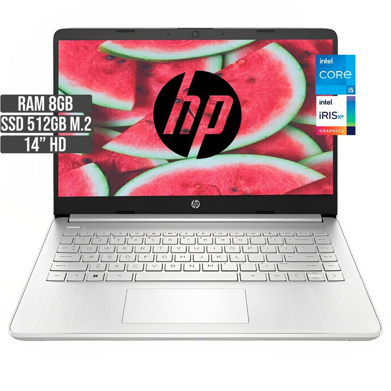 HP - PORTATIL HP INTEL CORE I5-1235U SSD 512GB RAM 8GB LED 14 HD