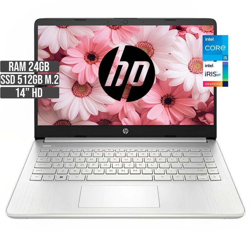 HP - PORTATIL HP INTEL CORE I5-1235U SSD 512GB RAM 24GB LED 14 HD