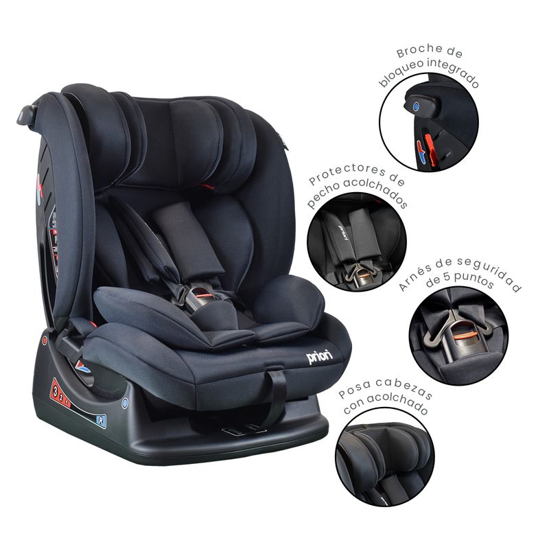 PRIORI - Silla Carro Bebe Priori Zen Negra