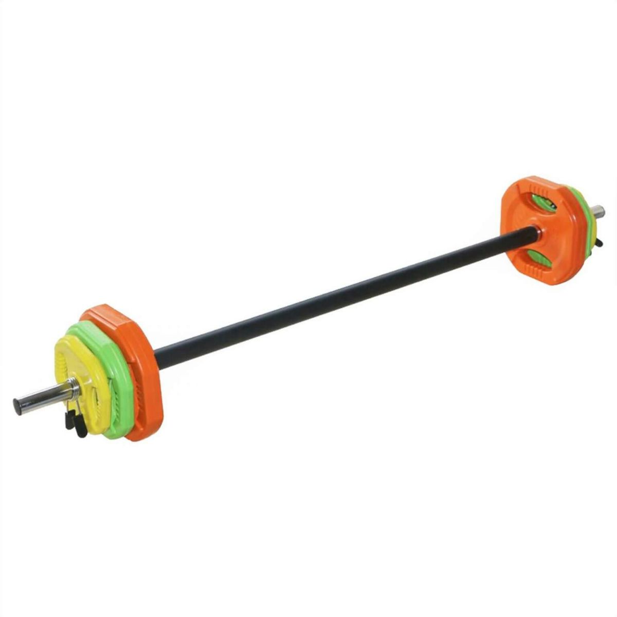 ULTIMATE FITNESS - Set Barra y Discos Pump
