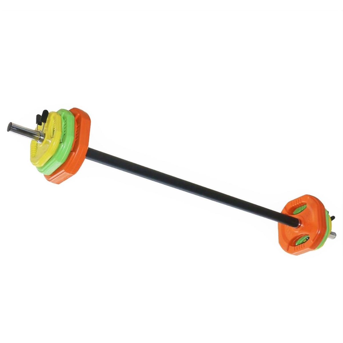 ULTIMATE FITNESS - Set Barra y Discos Pump