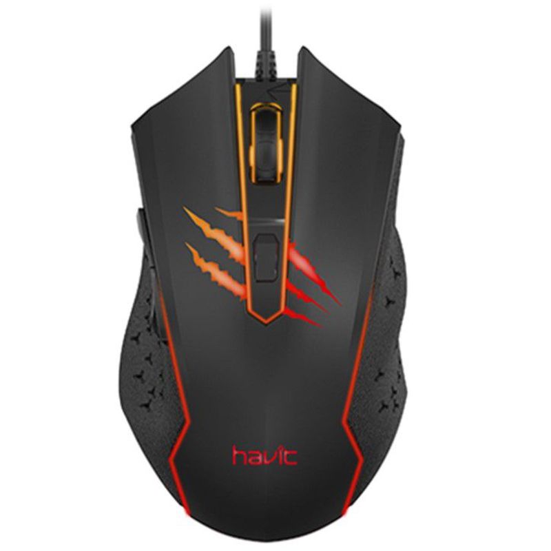 HAVIT - Mouse Gamer Ergonomico Havit Ms1027 3600DPI
