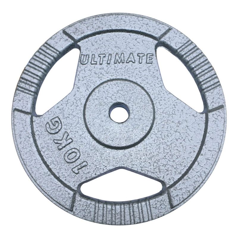 ULTIMATE FITNESS - Disco Acero con Agarres 10 kg
