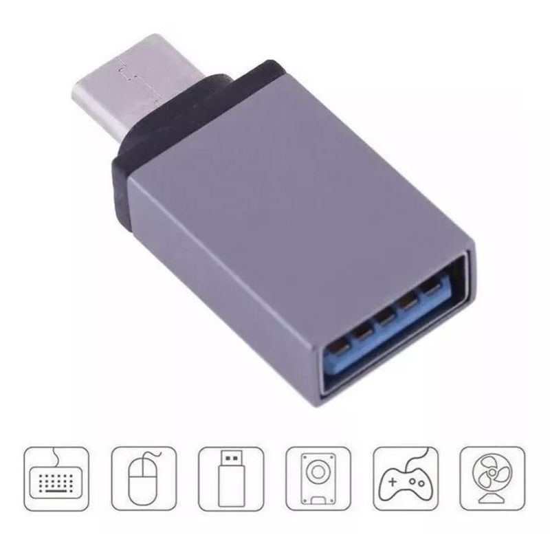 SHEN HUANG - Convertidor Otg Tipo C A Usb Velocidad 3.0 Metálico