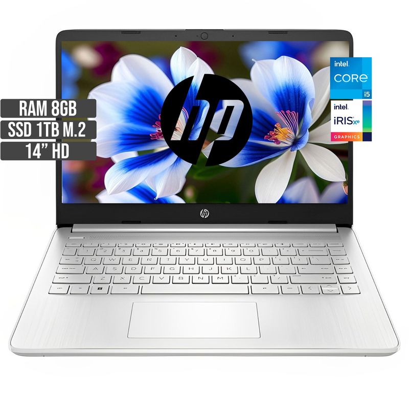 HP - PORTATIL HP INTEL CORE I5-1235U SSD 1TB RAM 8GB LED 14 HD