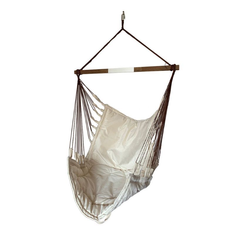 GENERICO - Silla colgante de techo color beige
