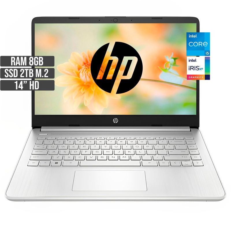 HP - PORTATIL HP INTEL CORE I5-1235U SSD 2TB RAM 8GB LED 14 HD