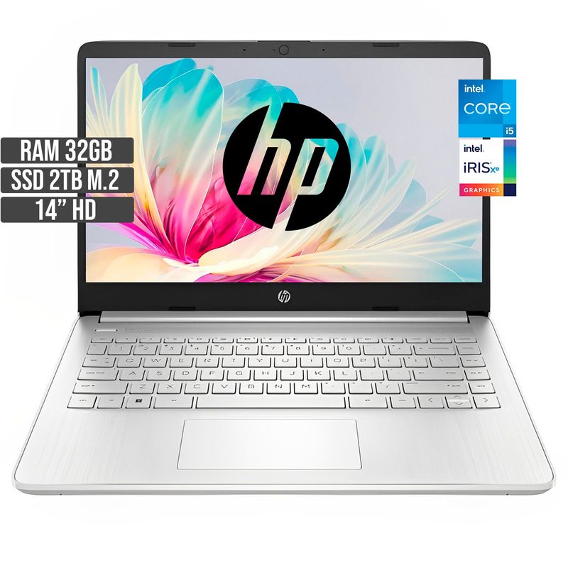 HP - PORTATIL HP INTEL CORE I5-1235U SSD 2TB RAM 32GB LED 14 HD