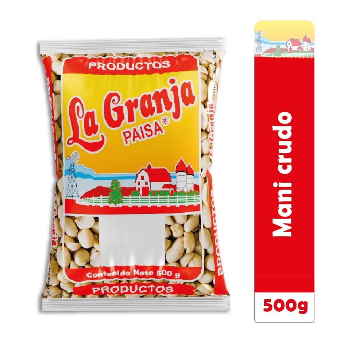 LA GRANJA PAISA - Maní Crudo Natural Sin Sal 500g