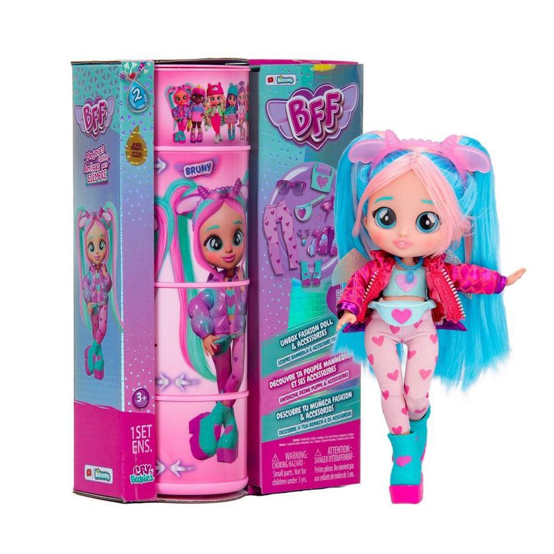 CRY BABIES - Muñeca Bff By Cry Babies Bruny 7.8 Pulgadas