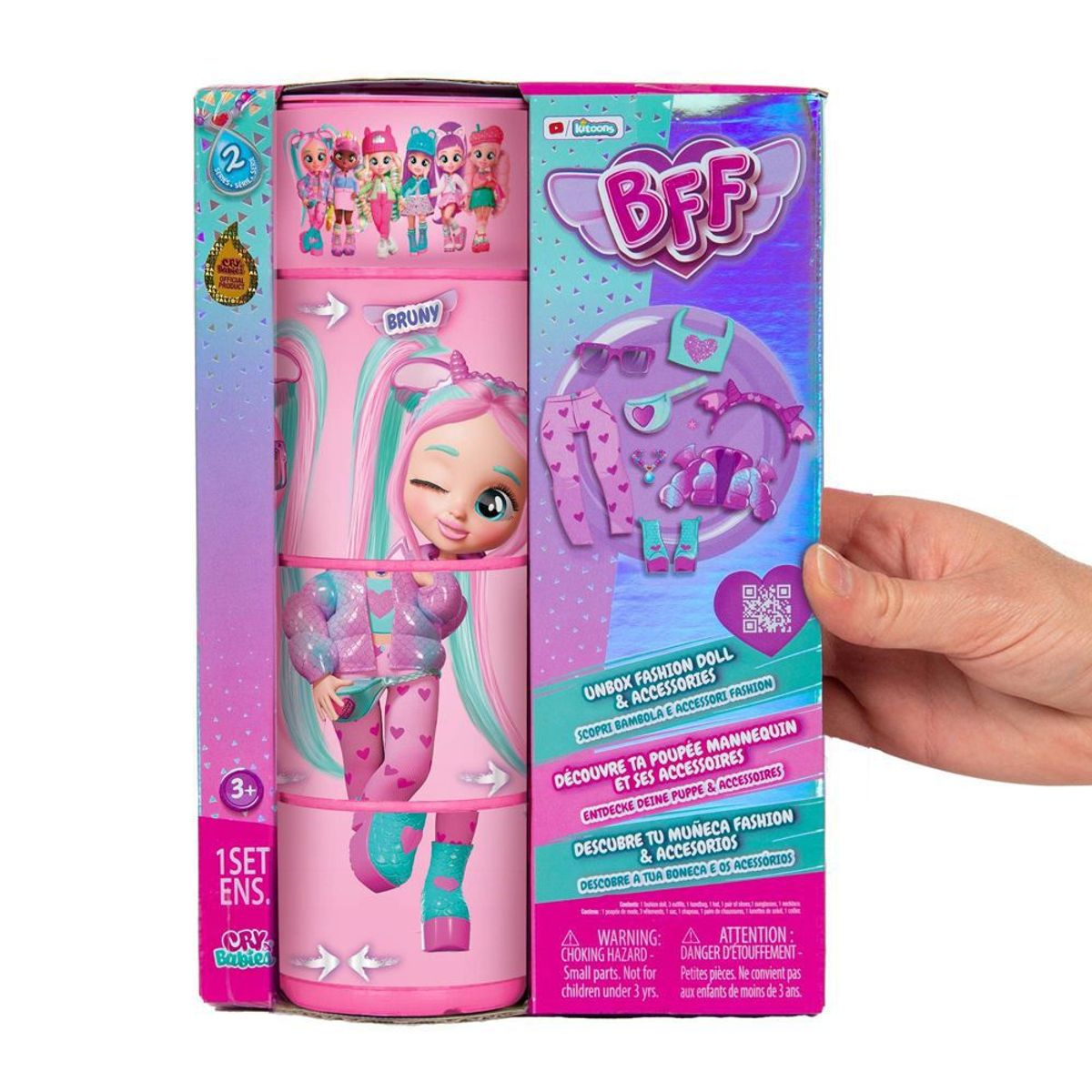 CRY BABIES - Muñeca Bff By Cry Babies Bruny 7.8 Pulgadas
