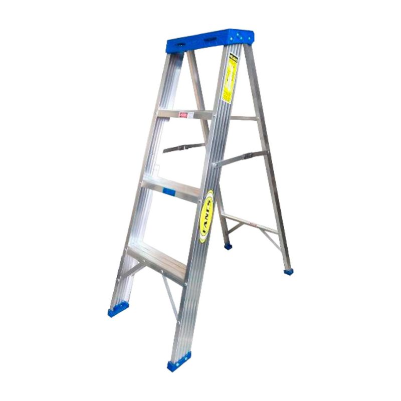FANES - ESCALERA TIJERA DOMESTICO 4 PASOS 0.90MT ALUMINIO.