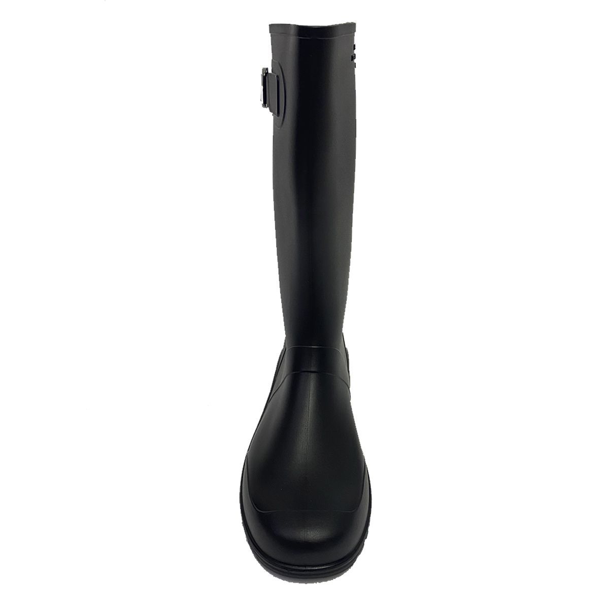 IDECAL - Botas De Lluvia Hebilla Elegantes moda para Mujer Idecal Caucho negras