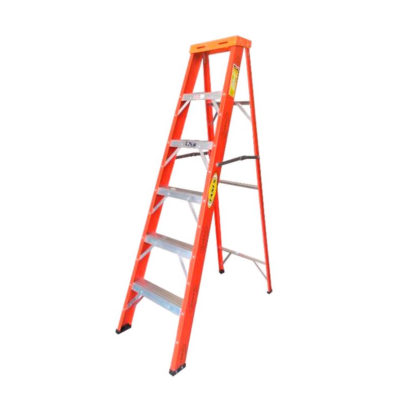 FANES - ESCALERA TIJERA FIBRA DE VIDRIO DIELECTRICA 6 PASOS.