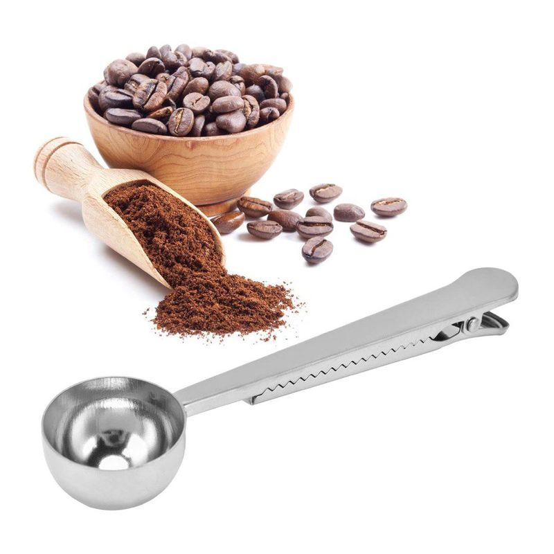 GENERICO - Cuchara Medidora Para Café Expreso Y Café  Plateada