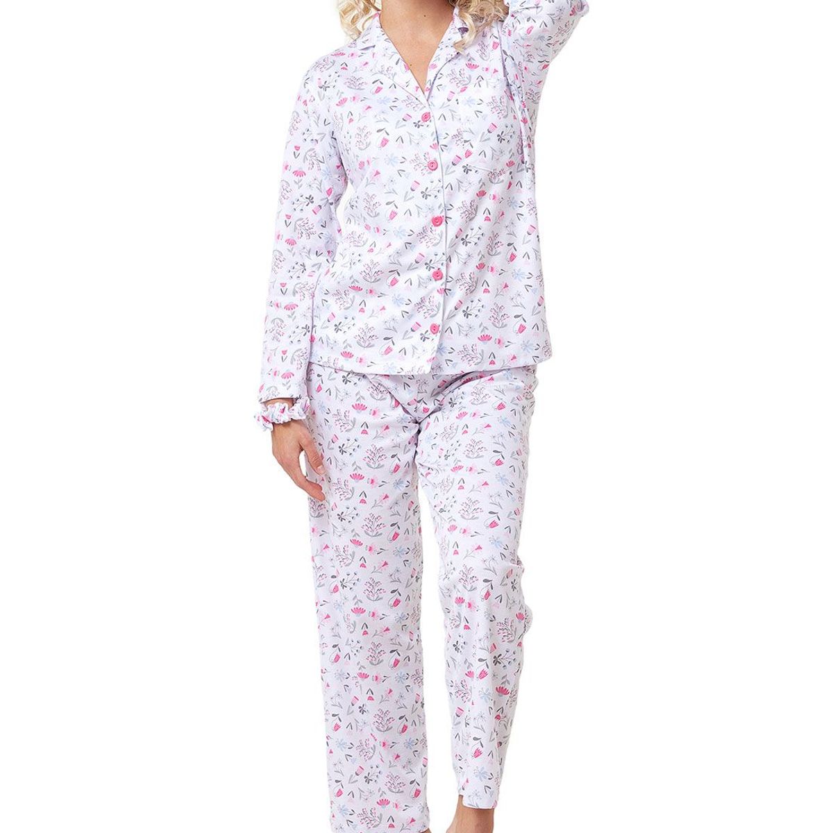 SANTANA - Pijama Mujer Lucia Gris Medio