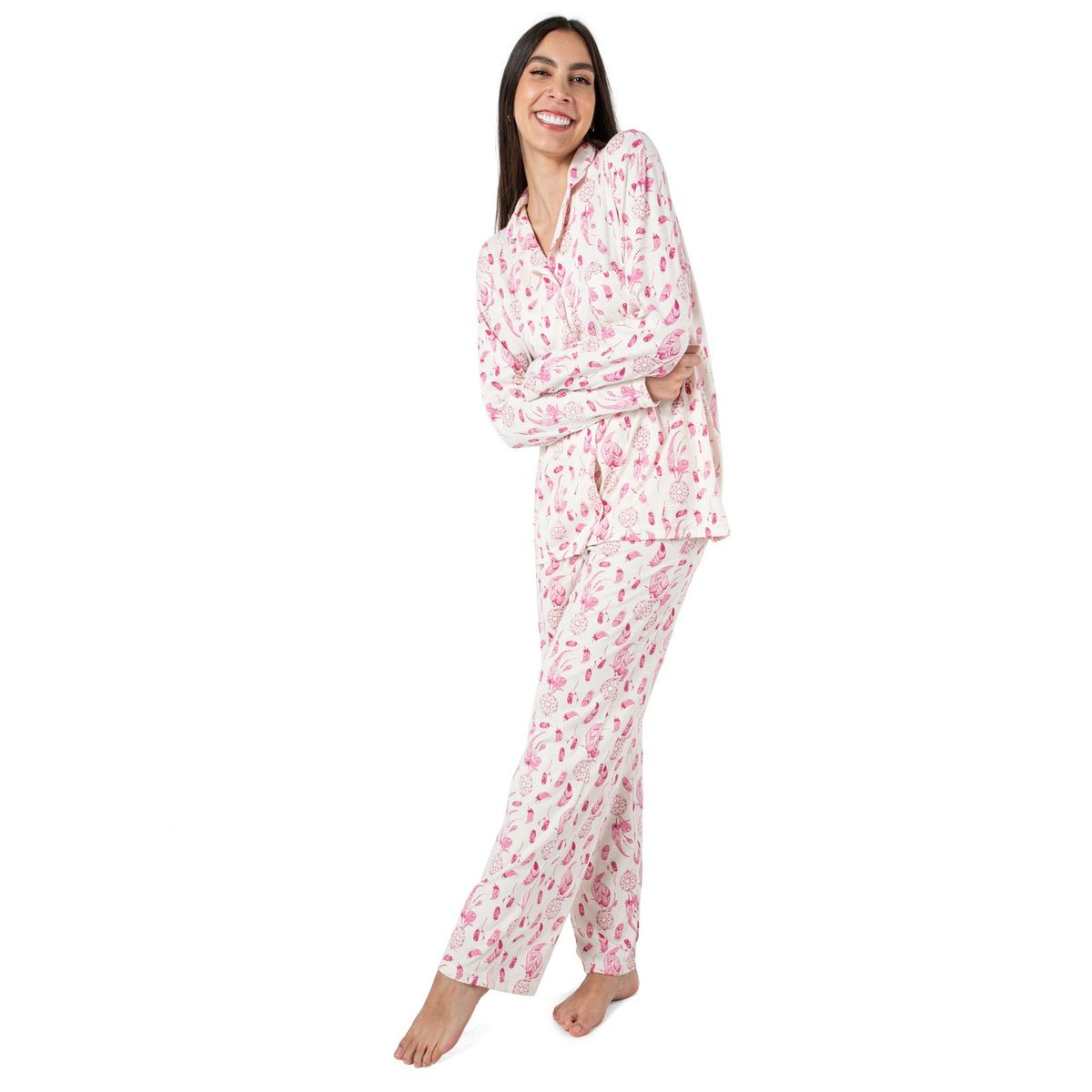 SANTANA - Pijama Mujer Lucia Fucsia