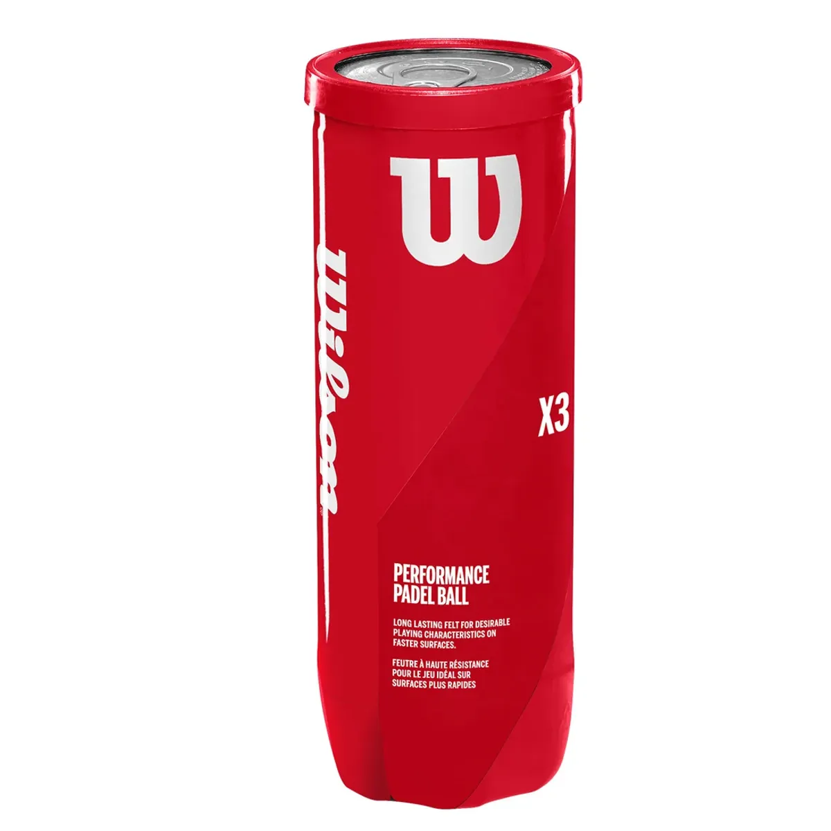 WILSON - Pelota Padel Wilson Performance Paddle Profesional Tarro X3