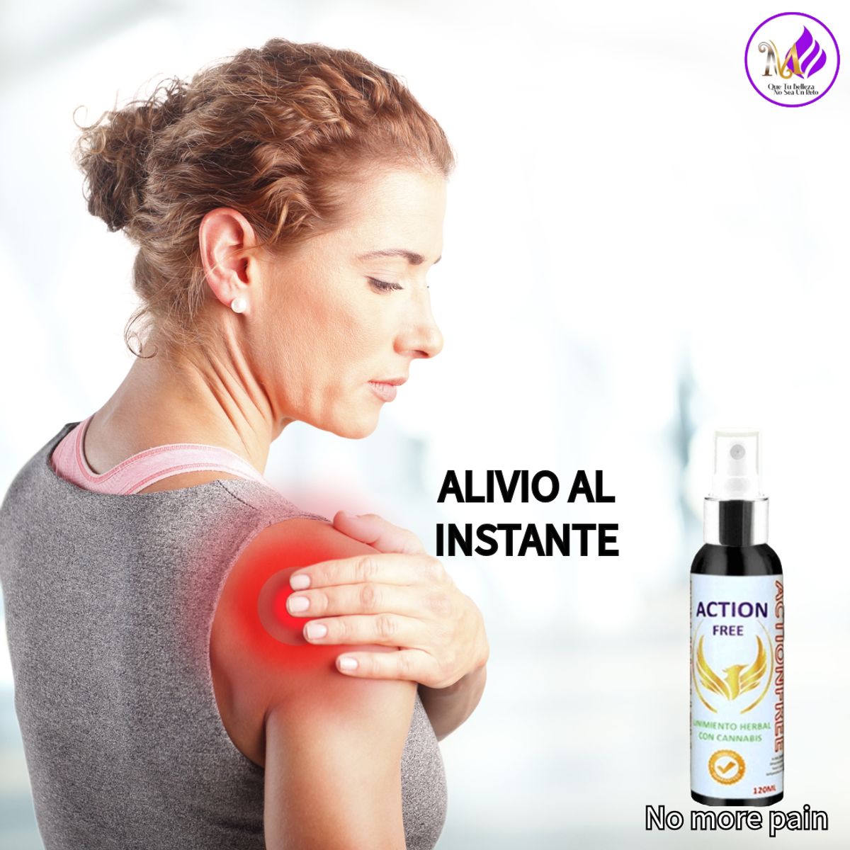 GENERICO - Action Free Marchad Alivio para Artrosis Dolor de Espalda y Lumbalgia