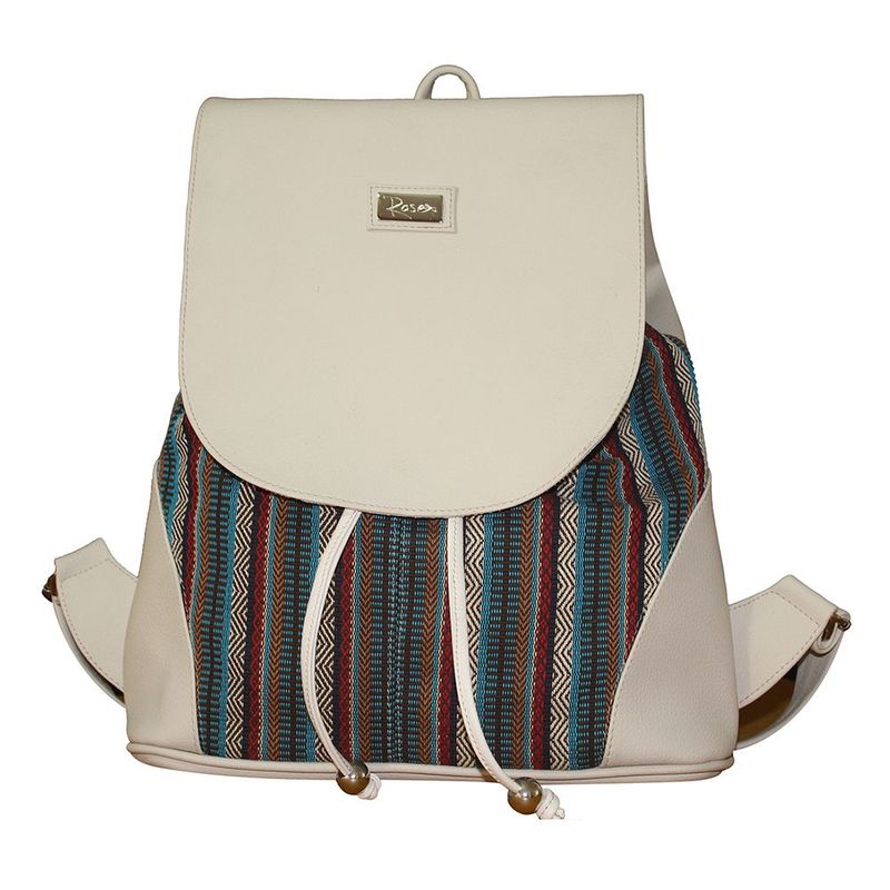 ROSE - Morral mujer mochila  marca color beige ROSE