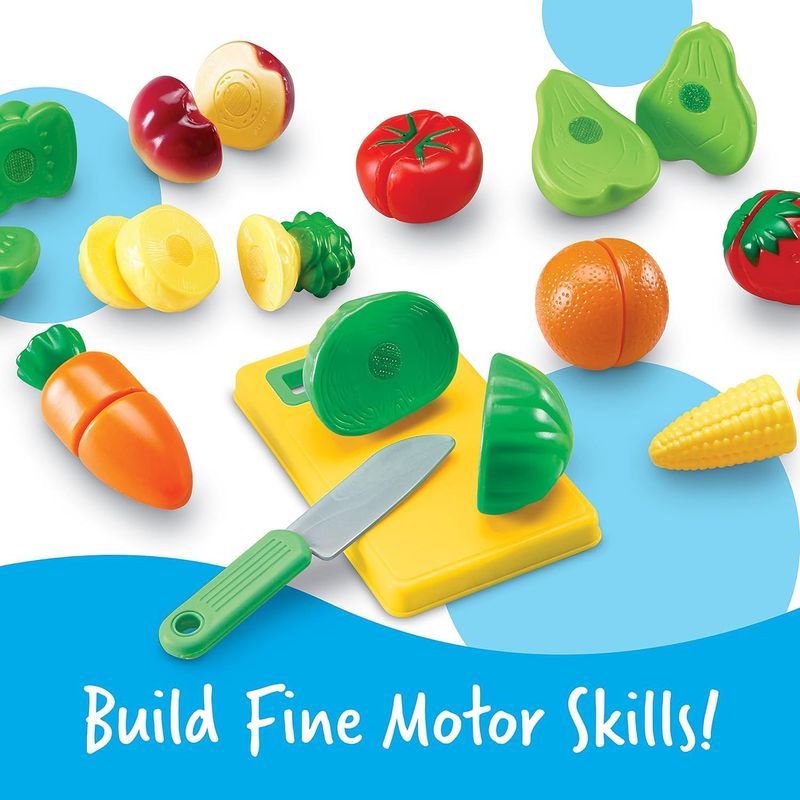 LEARNING RESOURCES - Set De Alimentos Saludables Para Cortar Motricidad Niños