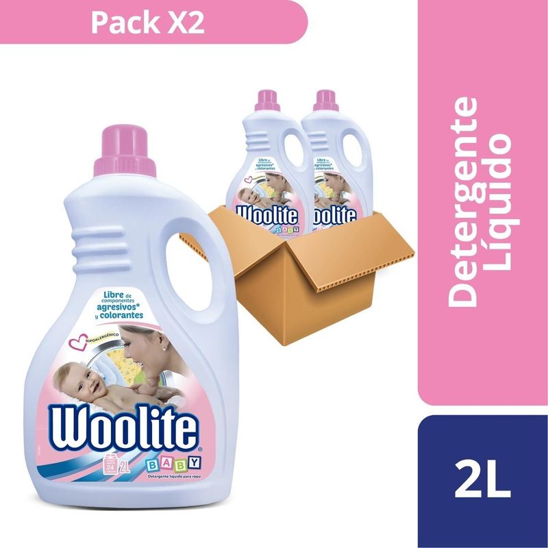 WOOLITE - Woolite Detergente Liquido Baby 2000ml X 2 Und - L A $11214