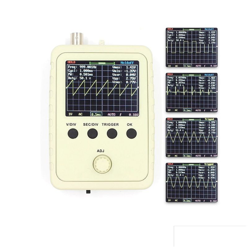 GENERICO - Osciloscopio Ensamblado DSO150 15001k 2.4 Pulgadas 0-200Khz STM32F103C8