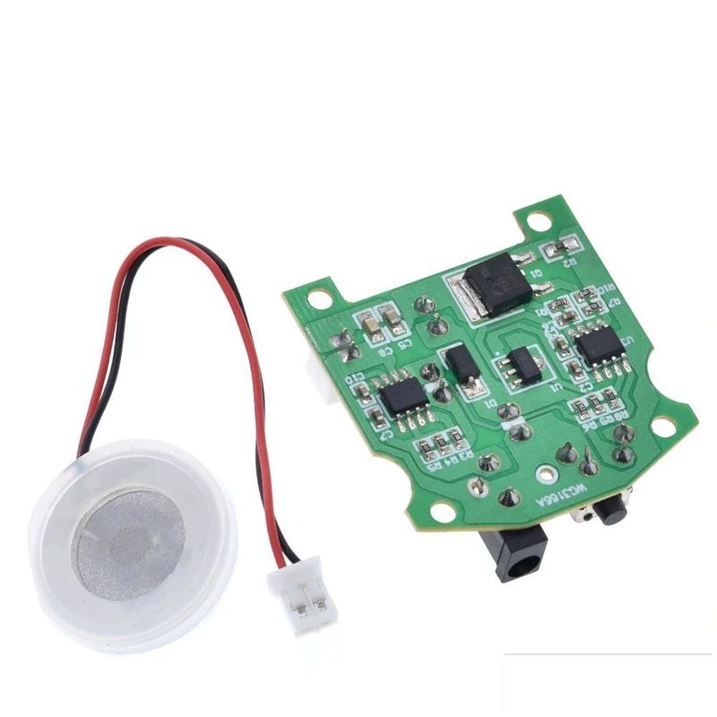 GENERICO - Nebulizador Atomizador Humidificador Ultrasonico 20mm 113Khz 3.7-12V 2.5W