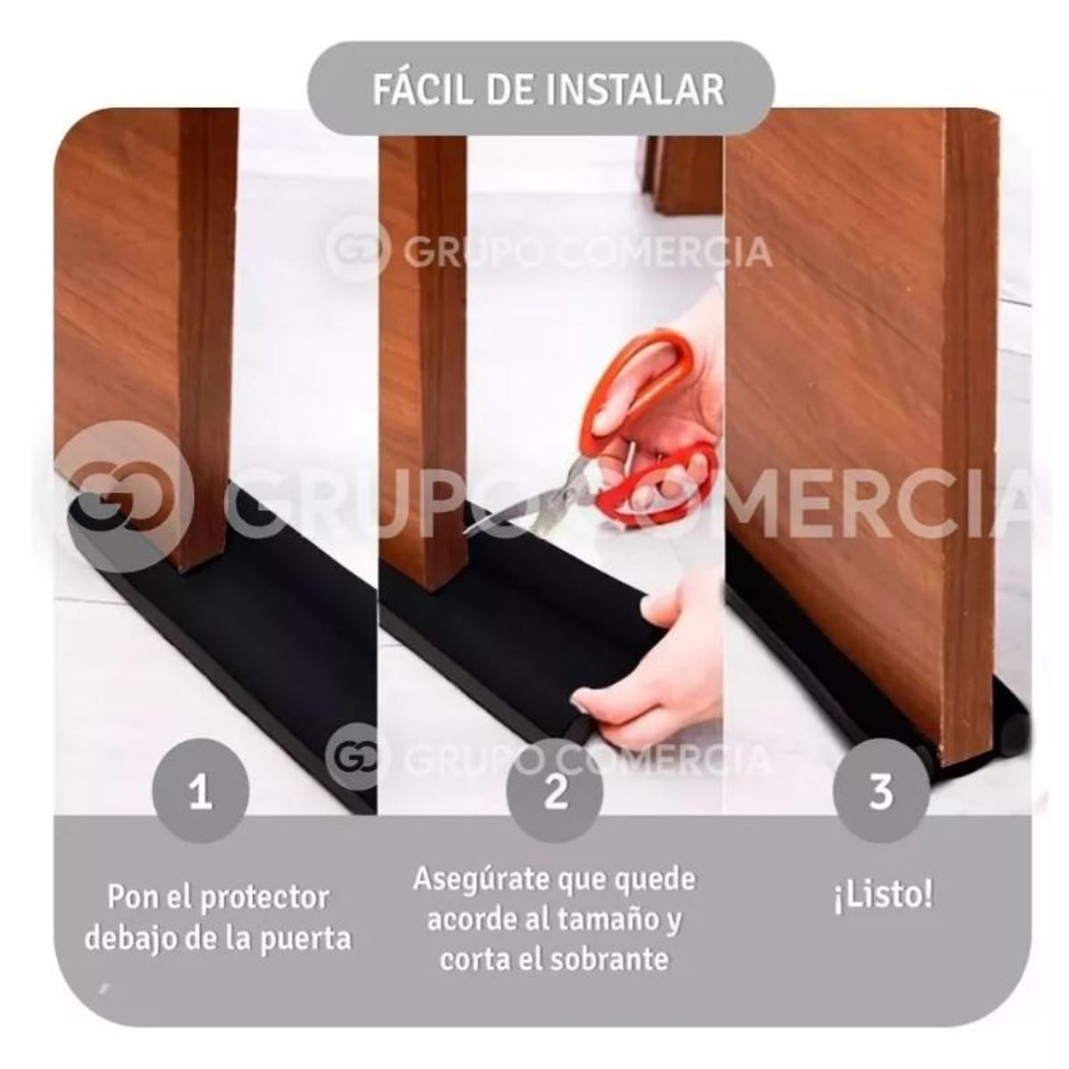 SHENGSHOU - Tapón Protector Bajo Puerta Anti Insectos Ruido Polvo Frío