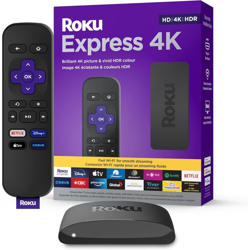 ROKU - Roku Express 4K+ Dispositivo Control por voz