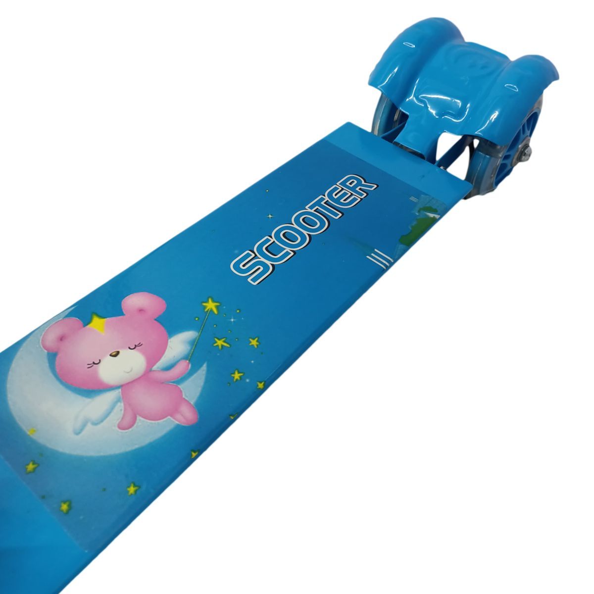 GENERICO - Patineta Scooter En Aluminio Con Freno 4 Ruedas Luces Led