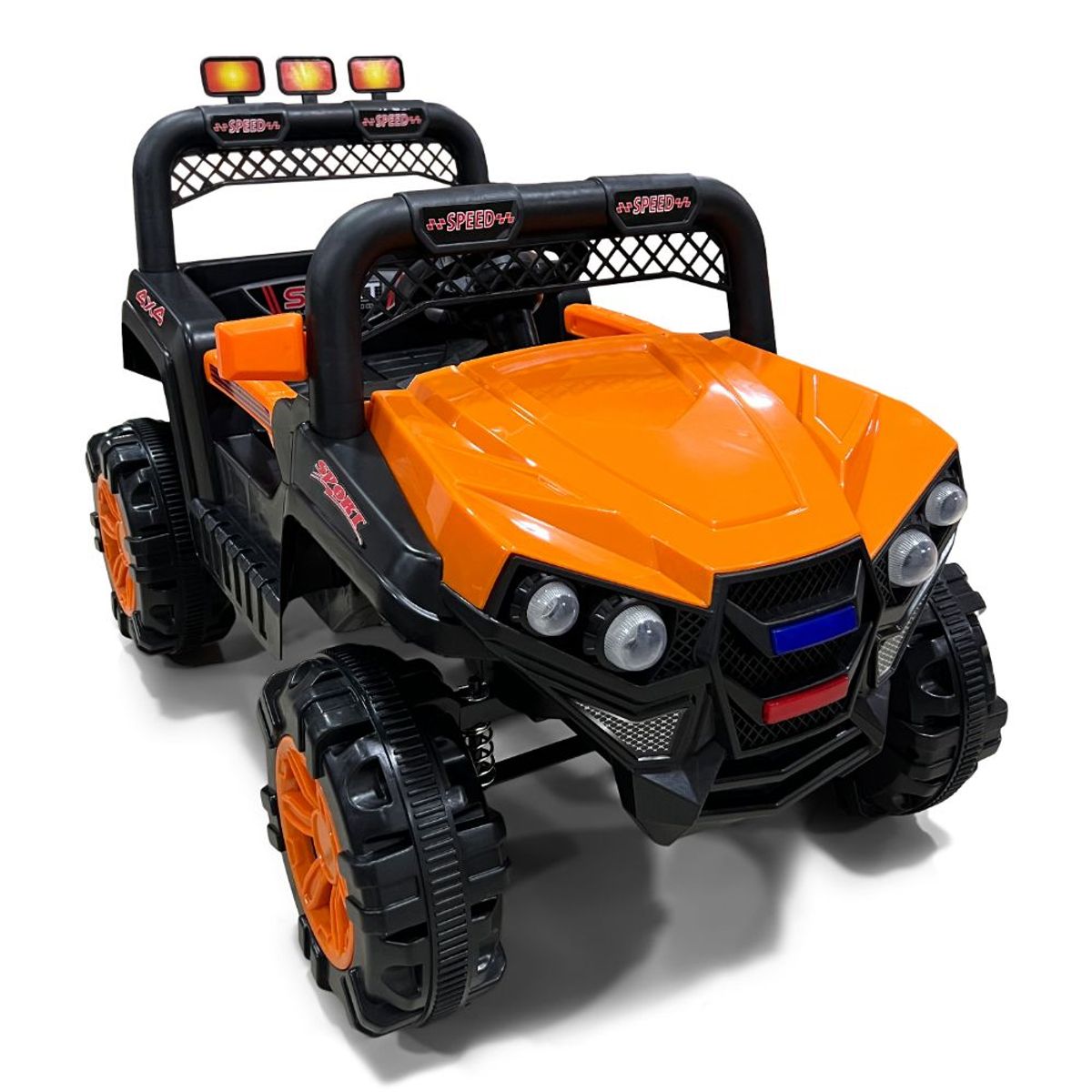 ROADMASTER - Camioneta Electrica Montable Jeep Campero Color Naranja
